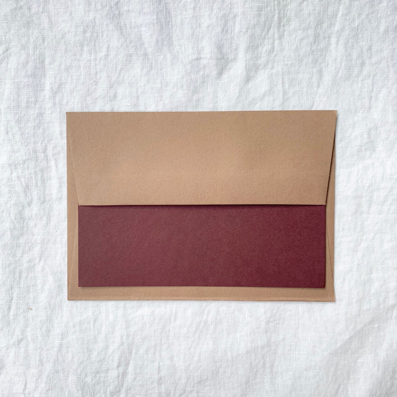 Plain Note Cards in Grape