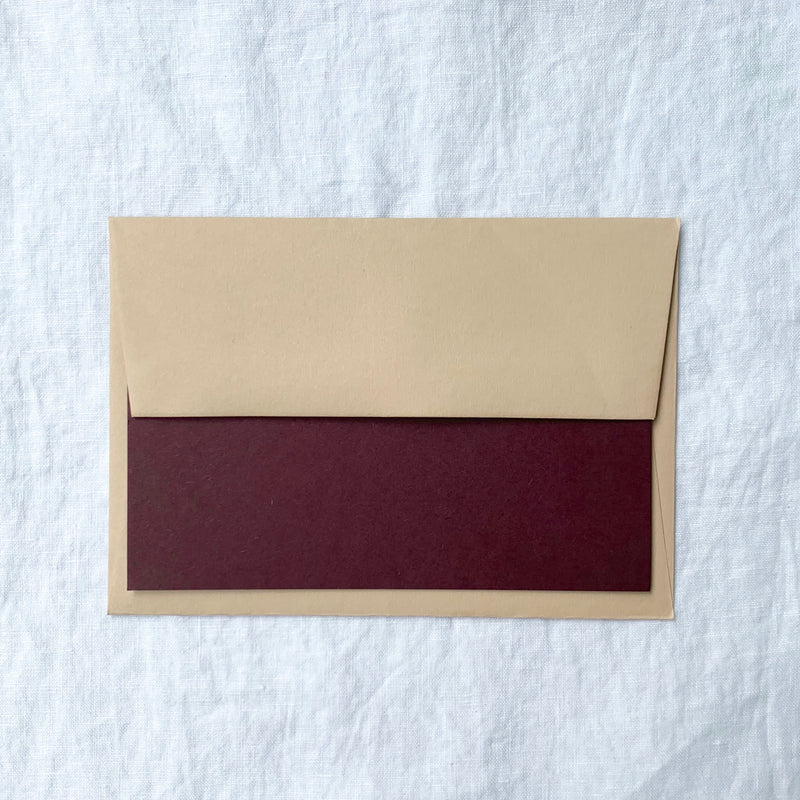 Plain Note Cards in Grape