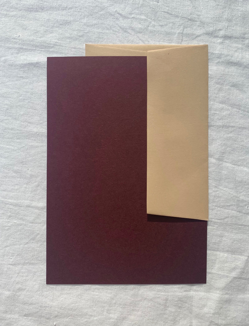 Plain Writing Paper in Grape
