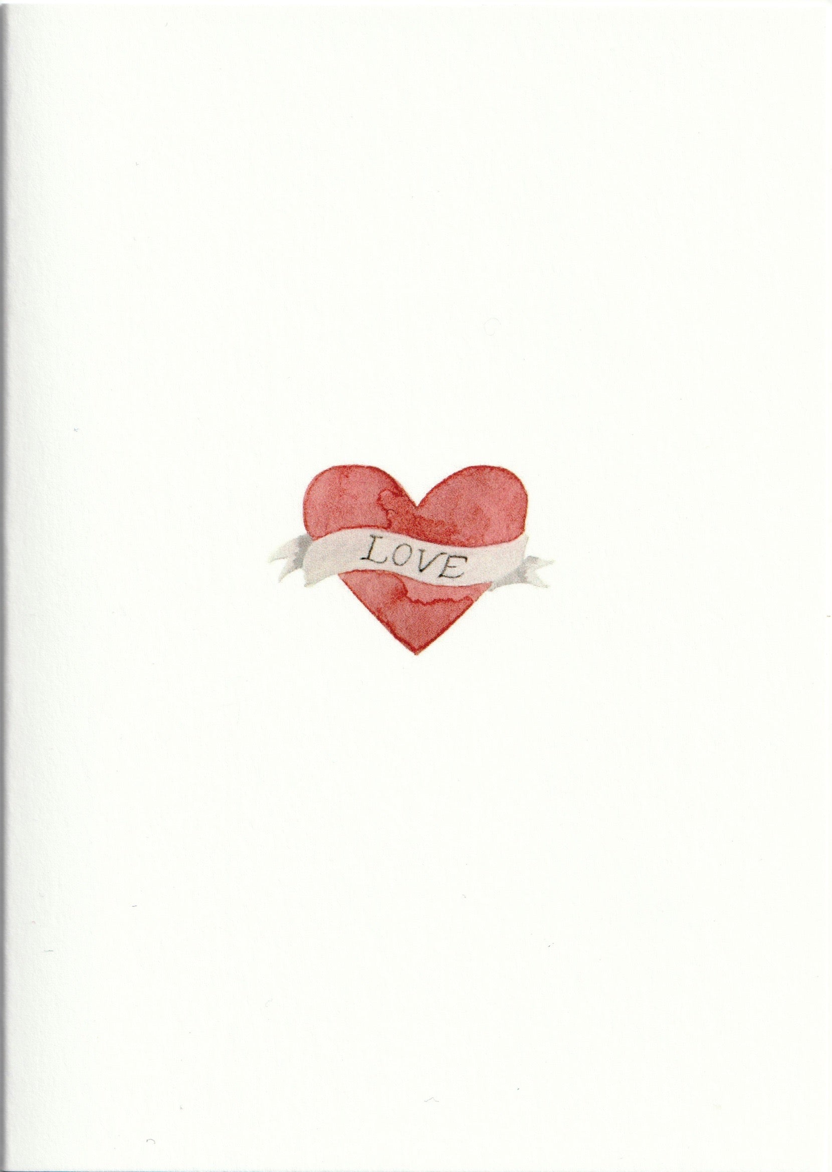 Pack of 5 Tattoo Heart Cards