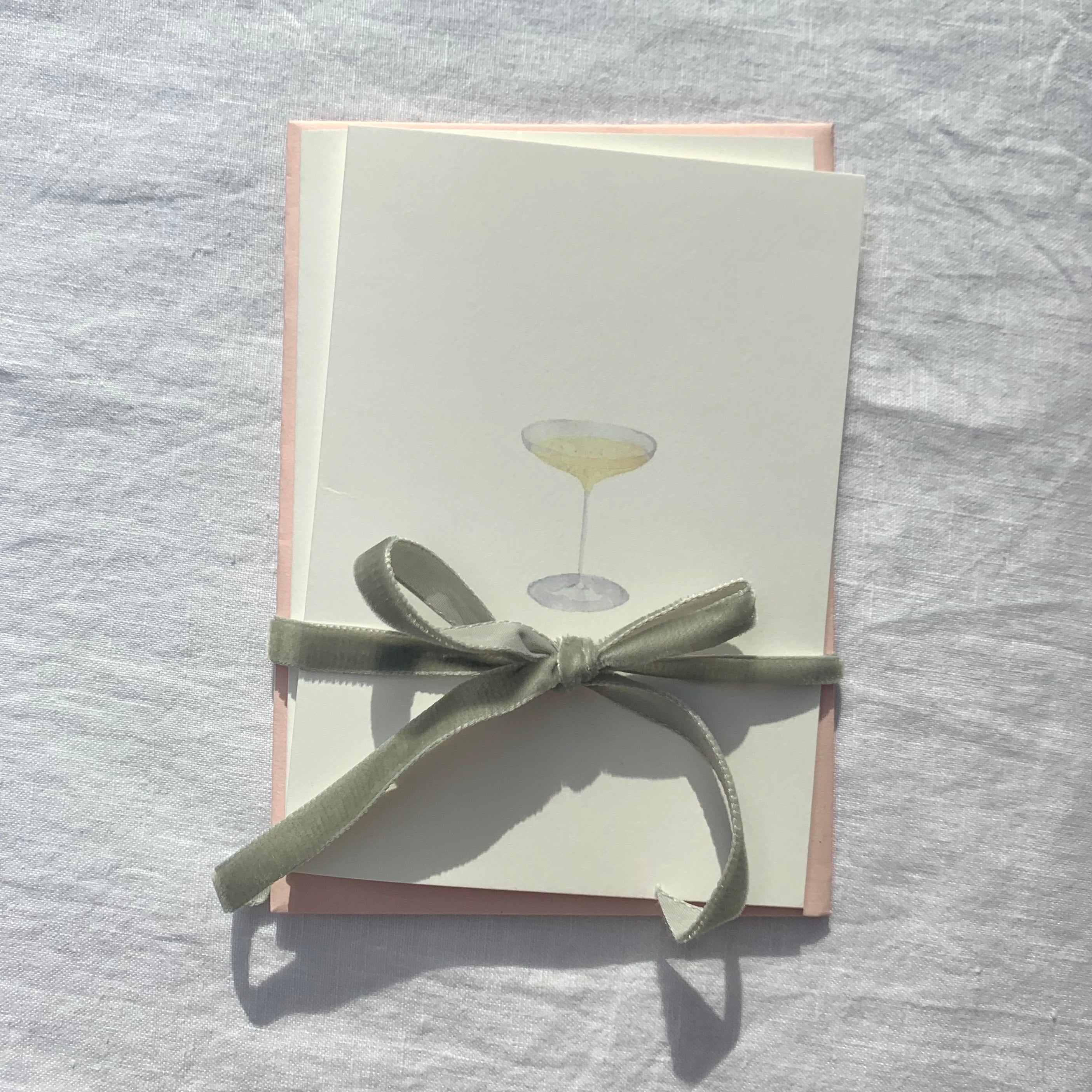 Champagne coupe greetings card by Memo Press
