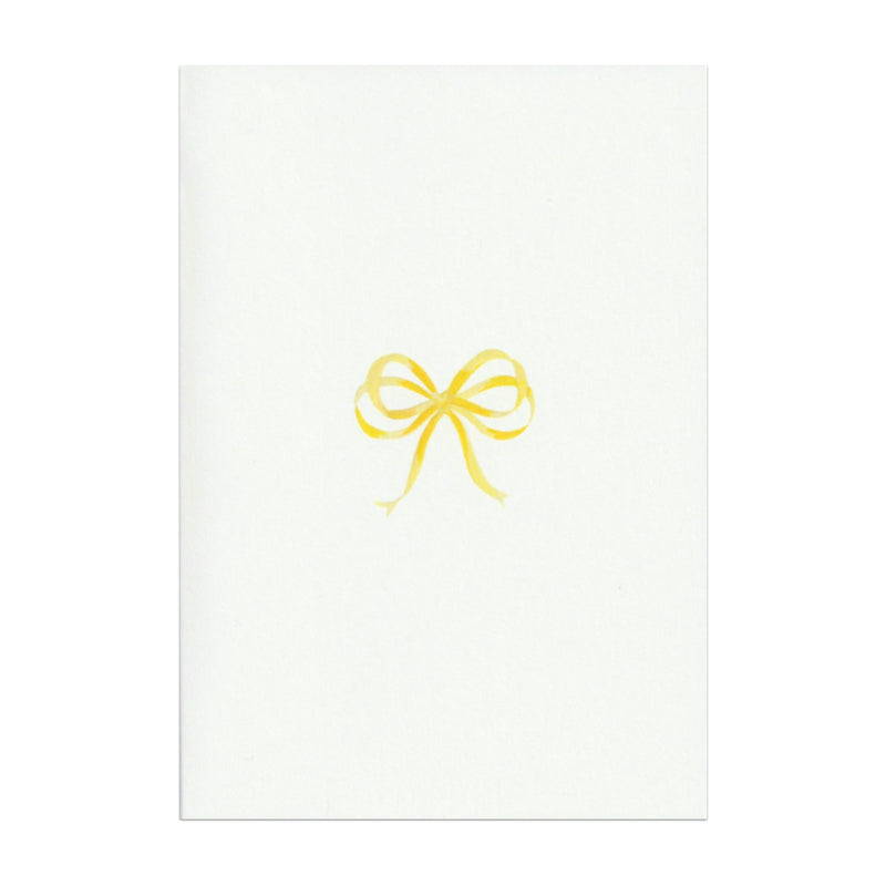 Pack of 5 Marigold Bow Cards