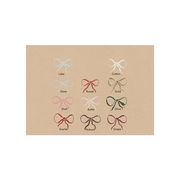 Bow Note Cards in Oat