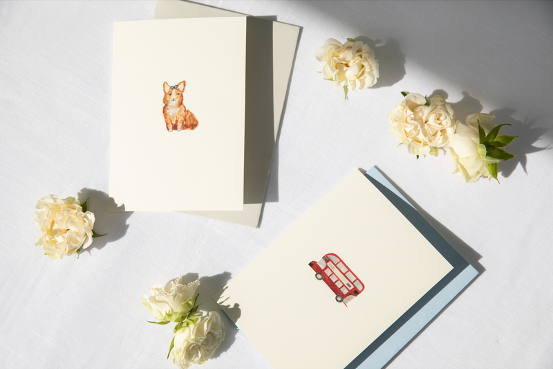 Pack of 5 London Bus Cards
