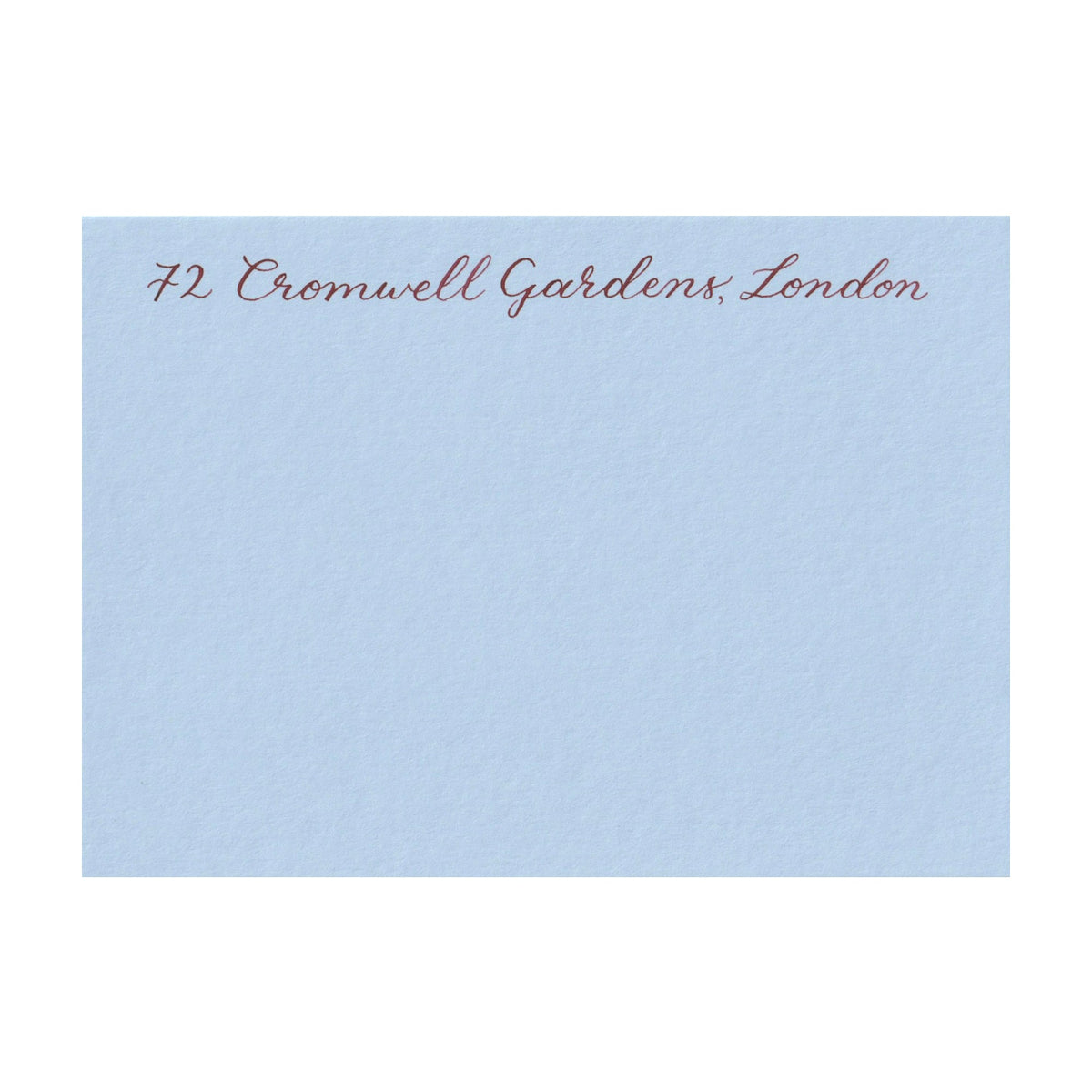 Personalised Note Cards in Lake Blue