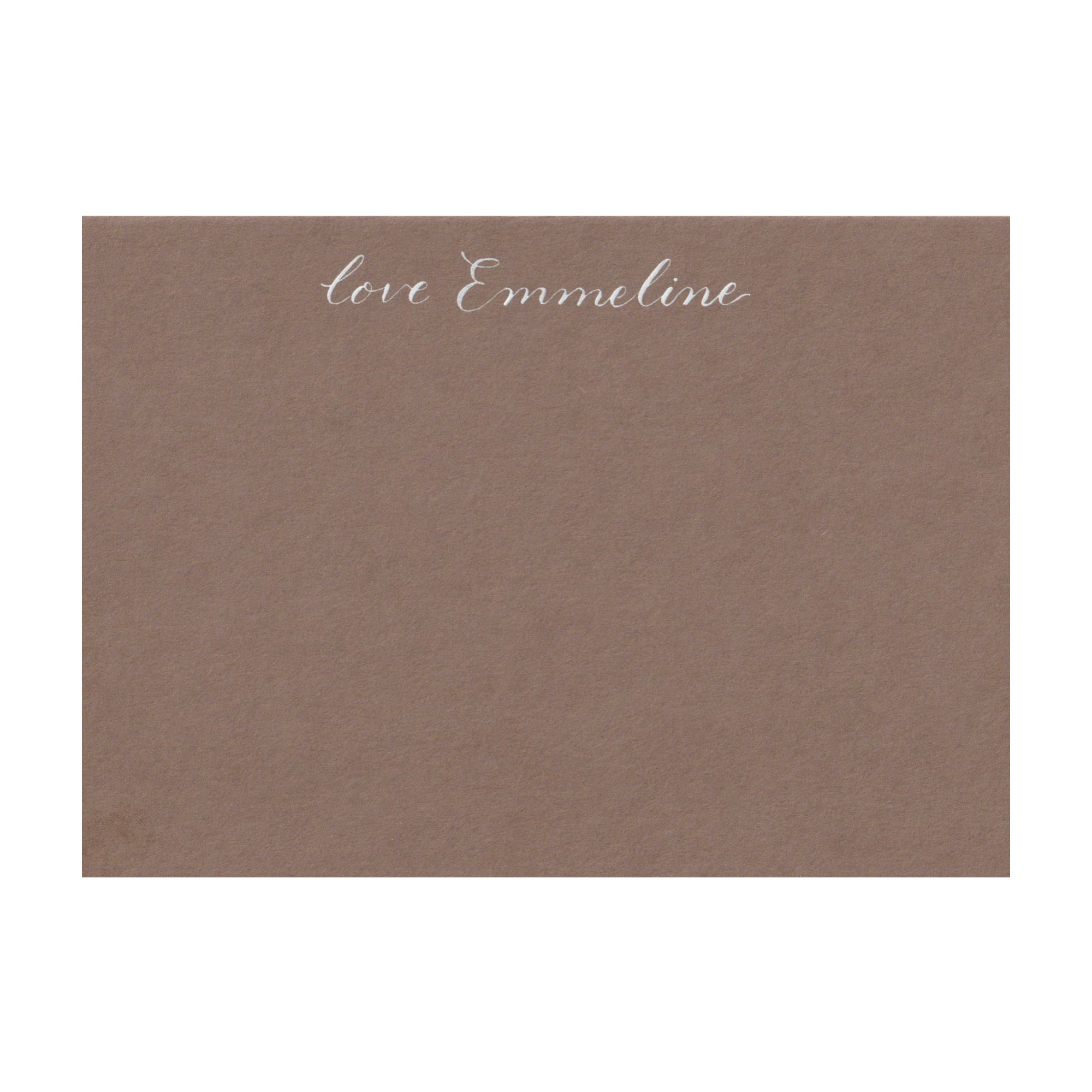 Personalised Note Cards in Nubuck