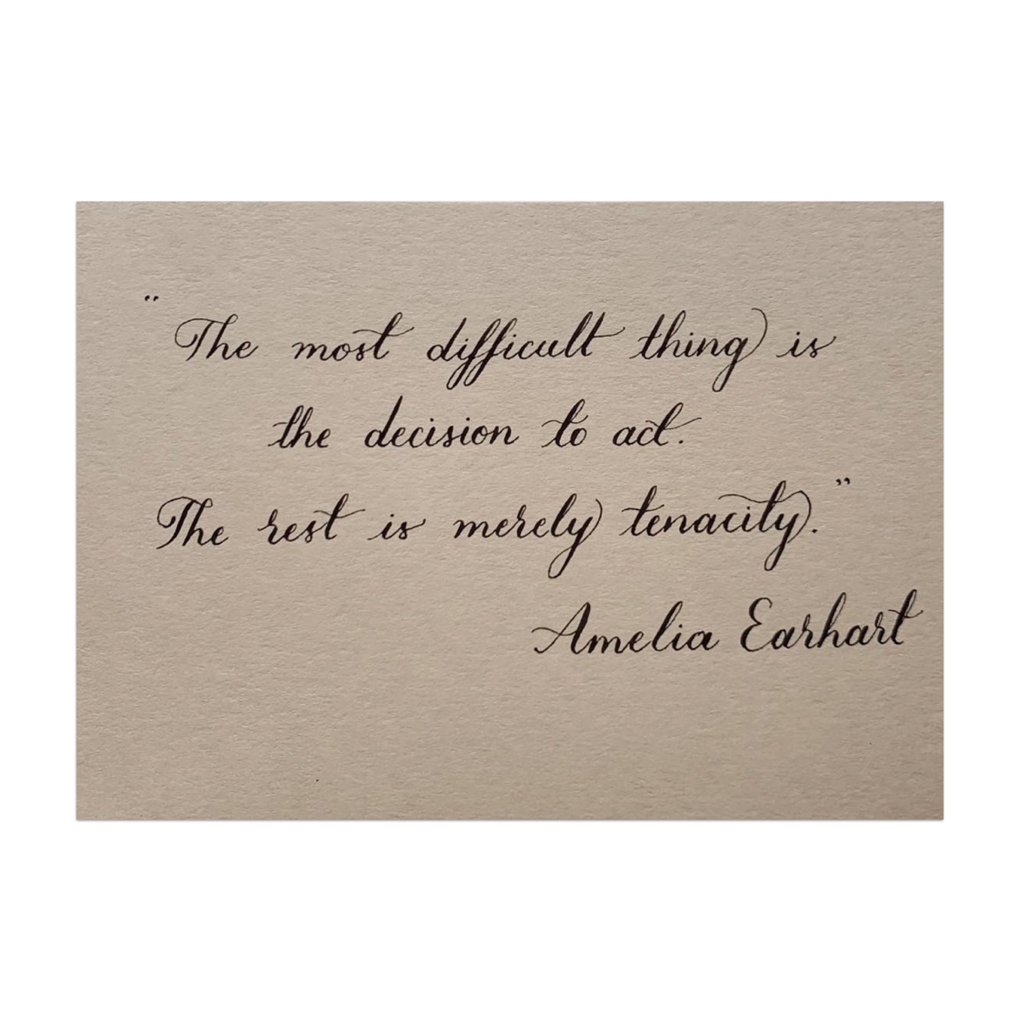 Quote Card : The most difficult thing...