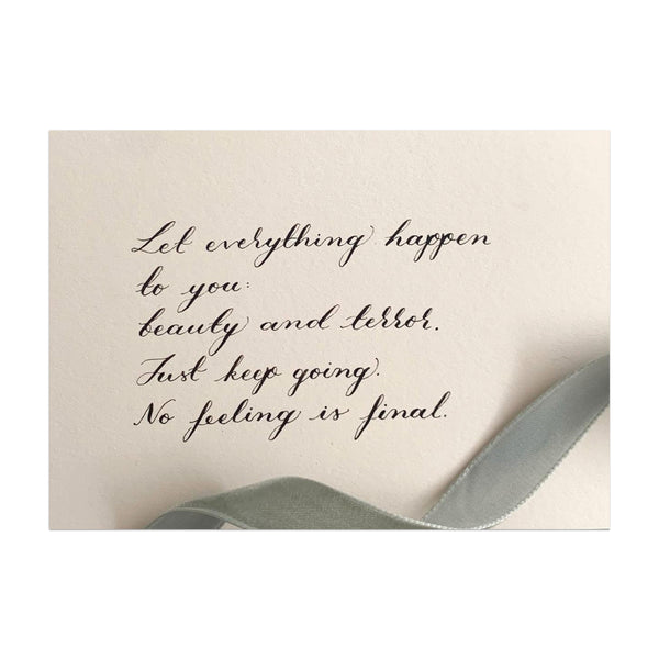 Quote Card : Let everything happen...