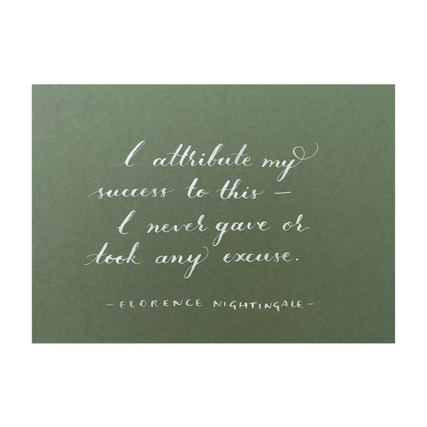 Quote Card : I attribute my success...