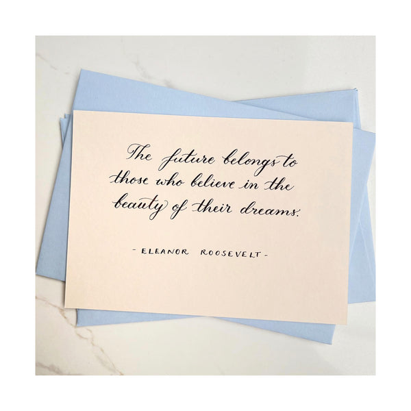 Quote Card : The future belongs...
