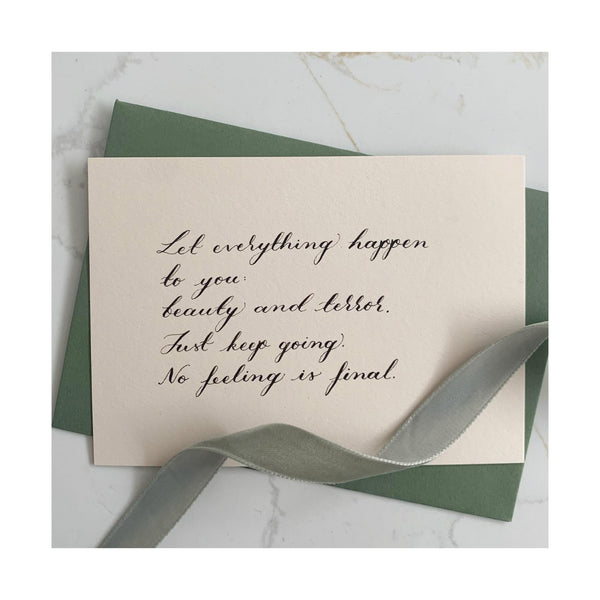 Quote Card : Let everything happen...
