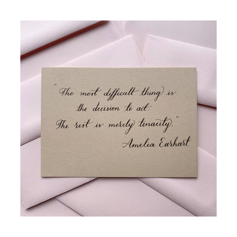 Quote Card : The most difficult thing...