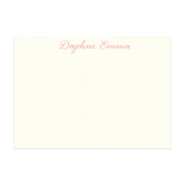 Baby Girl Note Cards in Cotton