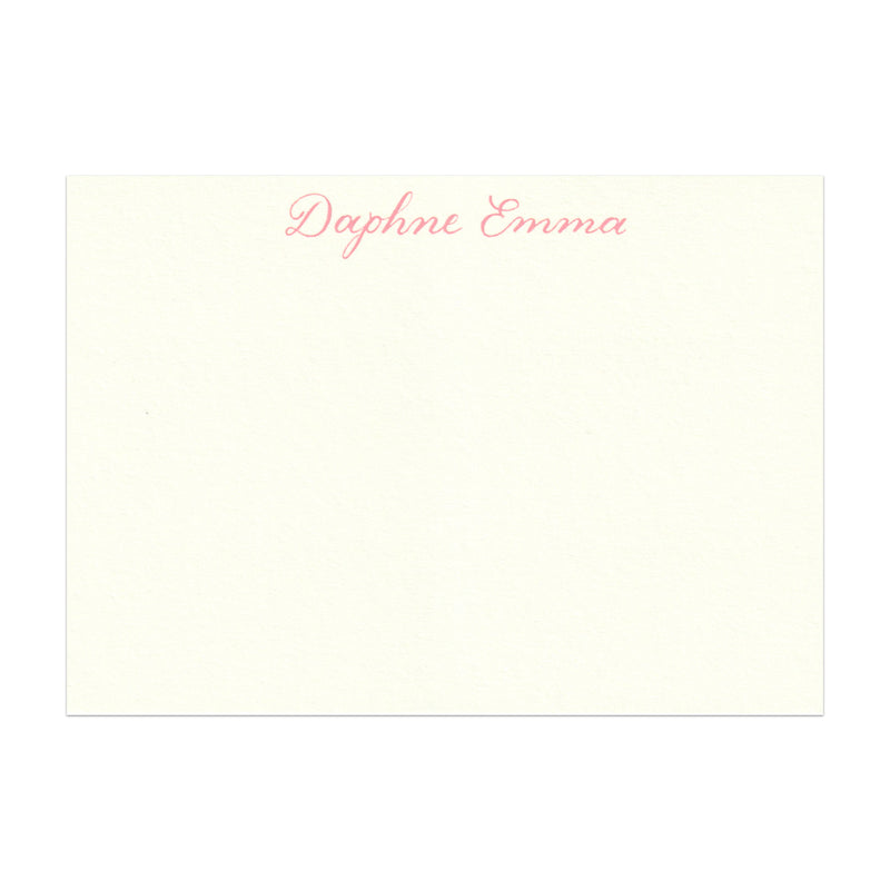 Baby Girl Note Cards in Cotton