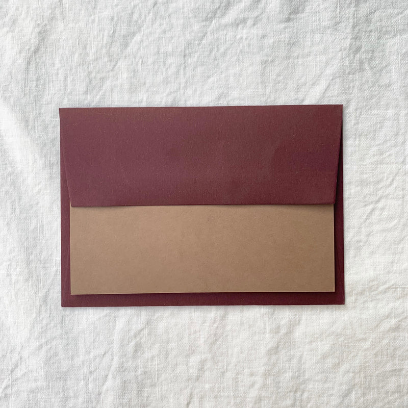 Personalised Note Cards in Nubuck