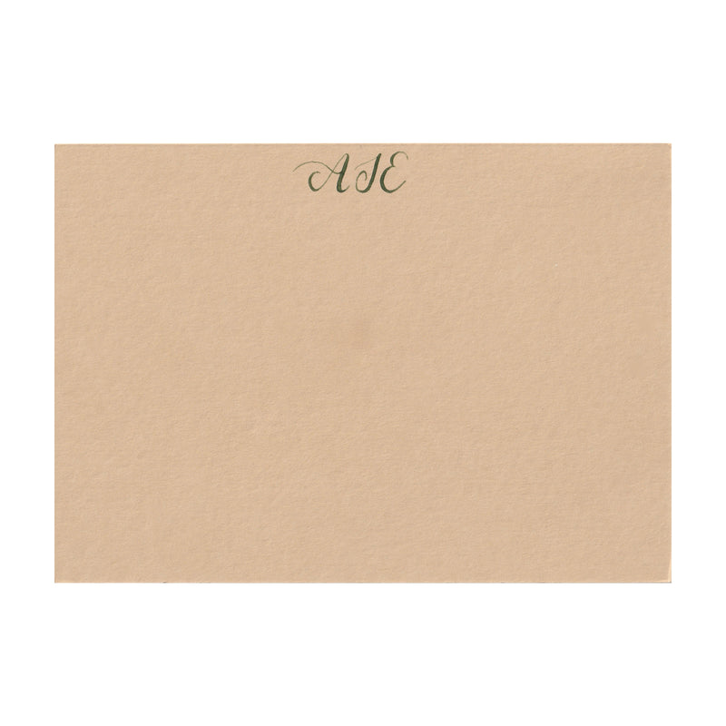 Personalised Note Cards in Oat