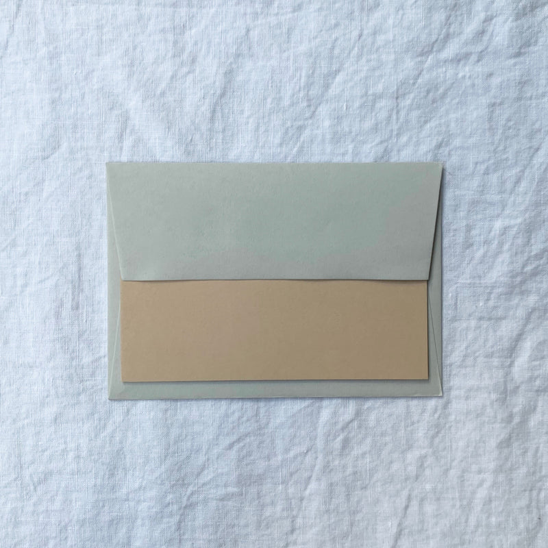 Personalised Note Cards in Oat