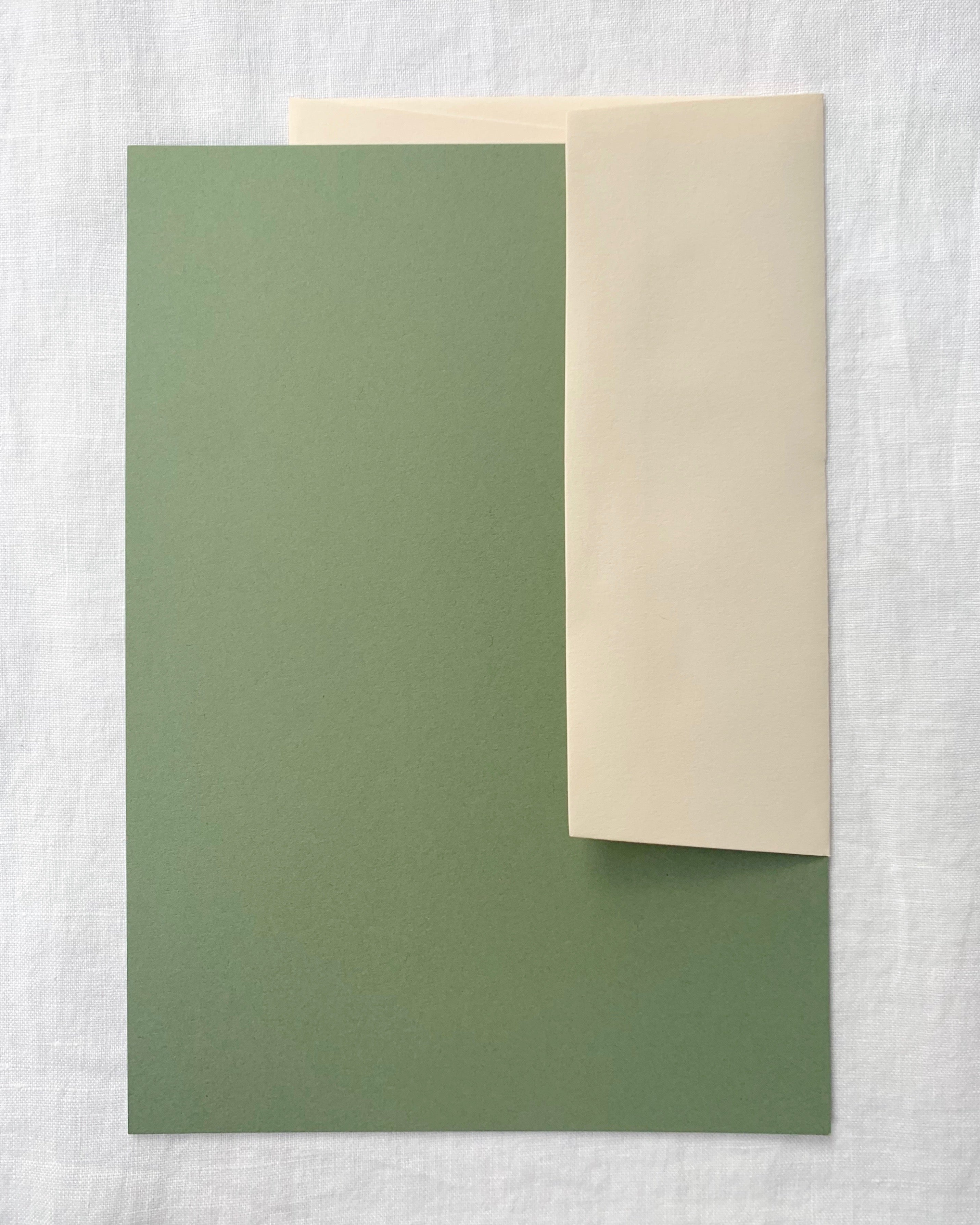 Personalised Writing Paper in Olive