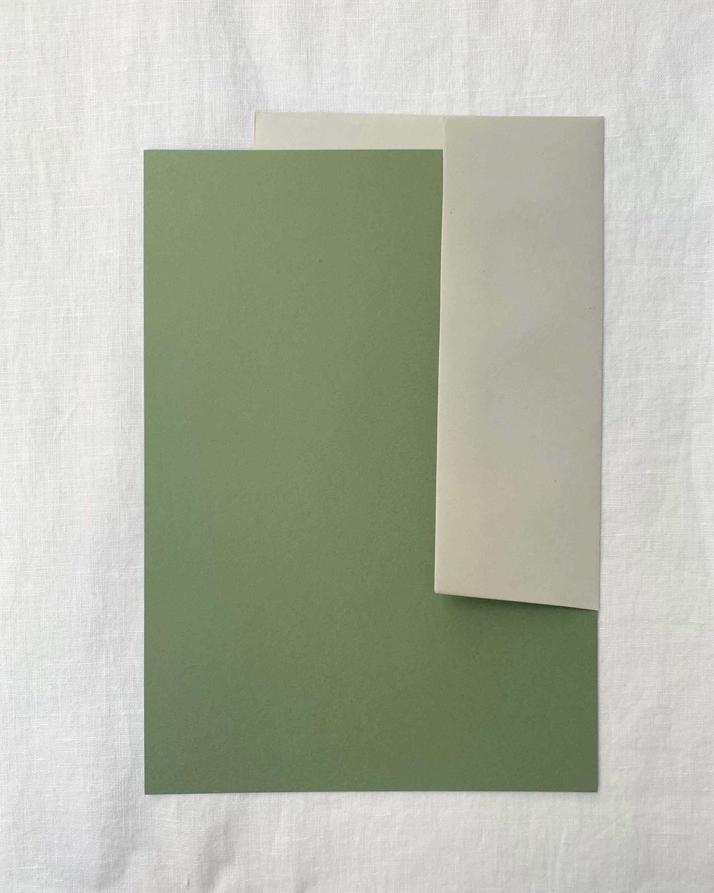 Personalised Writing Paper in Olive