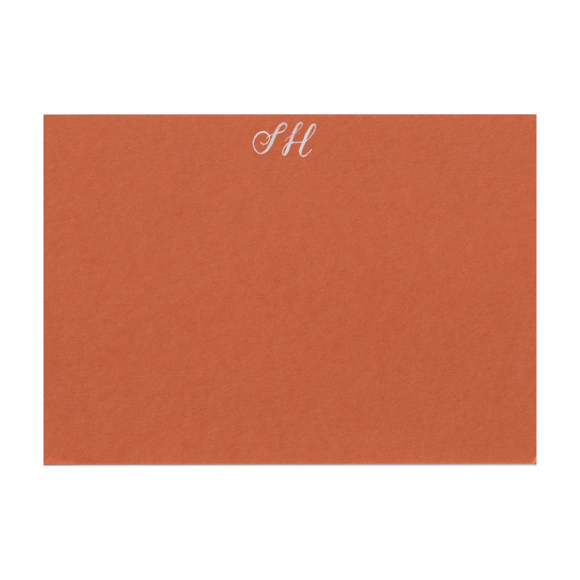 Personalised Note Cards in Russet