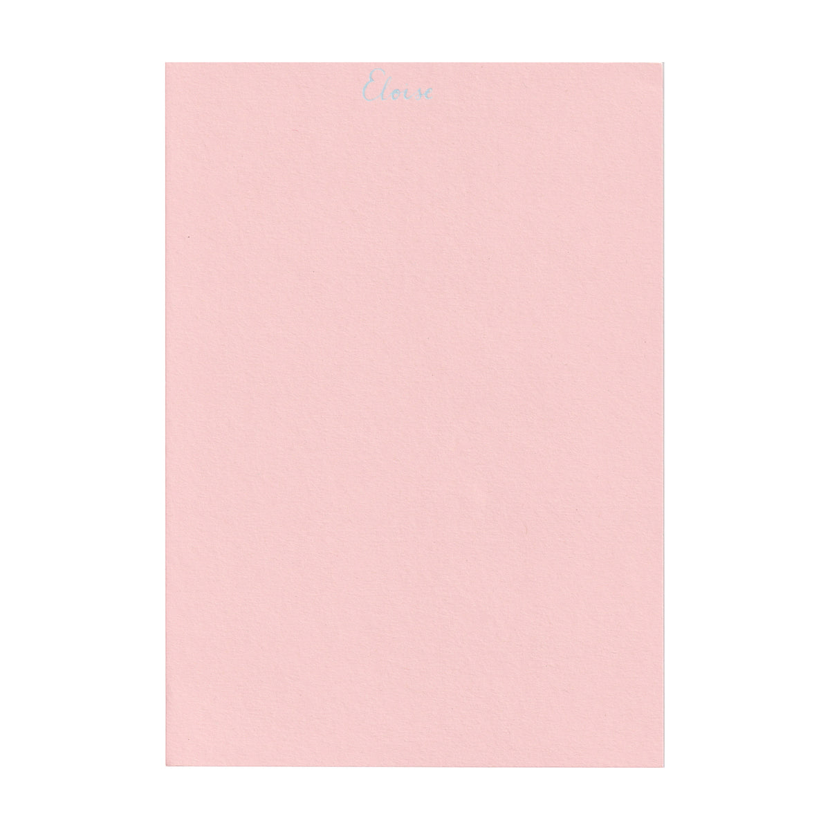 Personalised Writing Paper in Shell Pink