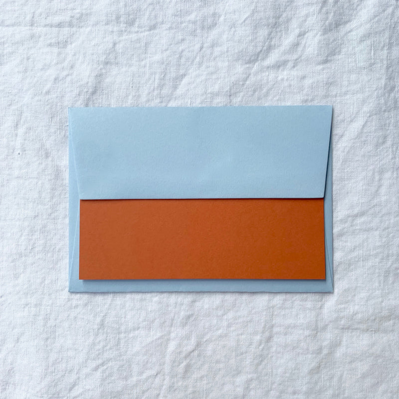 Plain Note Cards in Russet