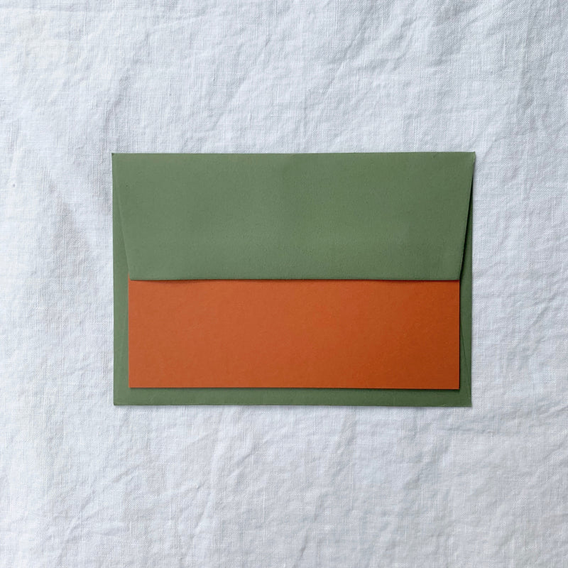 Plain Note Cards in Russet