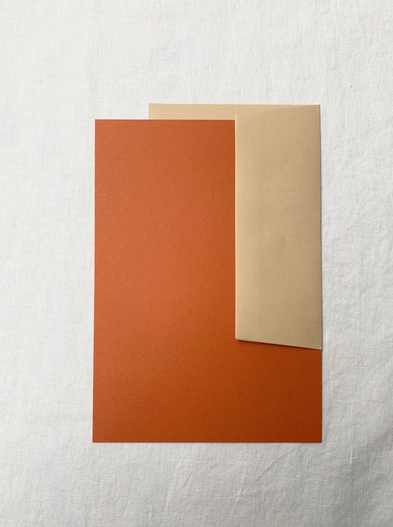 Plain Writing Paper in Russet