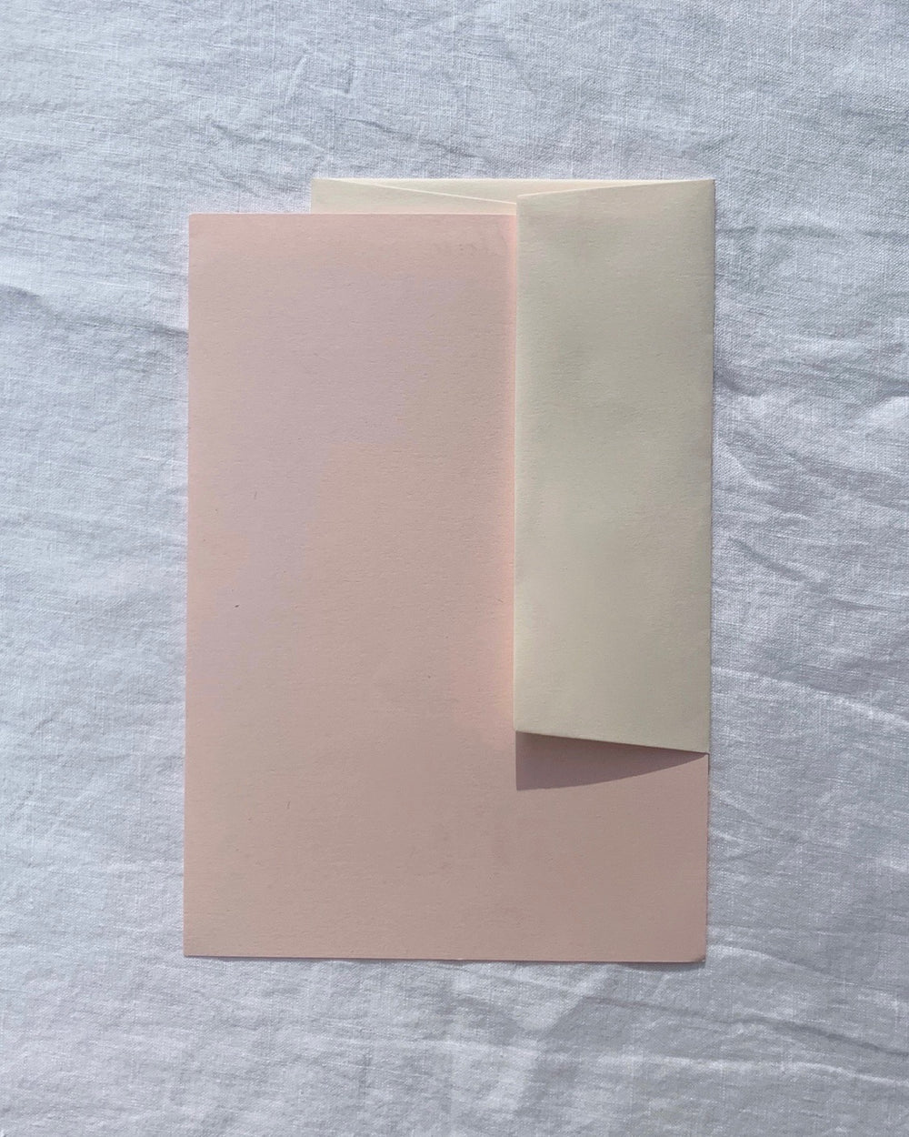 Plain Writing Paper in Shell Pink