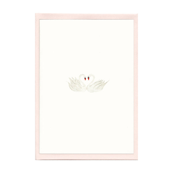 Pack of 5 Pair of Swans Cards